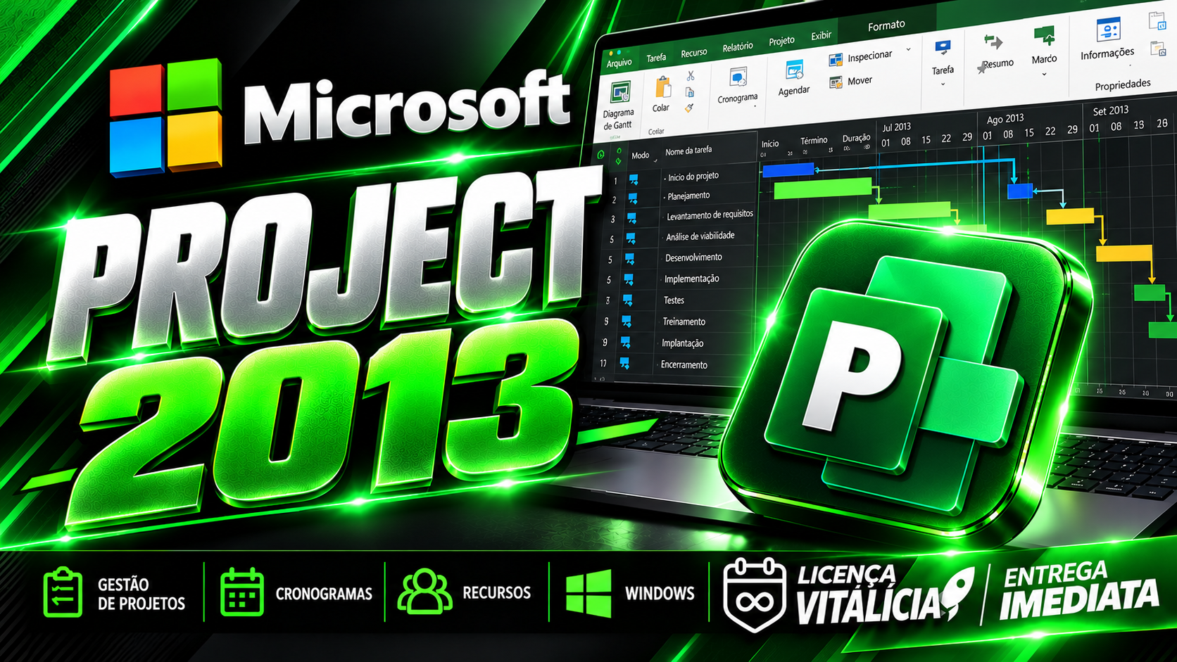 Project 2013 - Chave Vitalícia (1 PC)