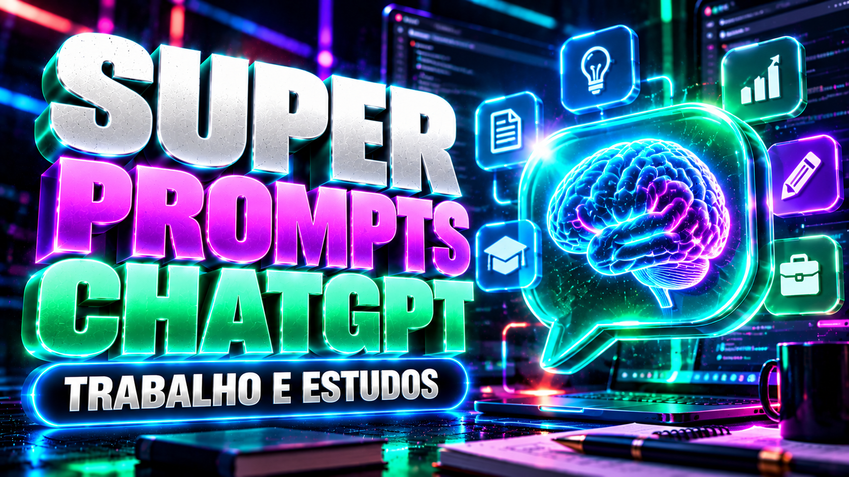 ChatGPT Super Prompts | Pack para Trabalho e Estudos