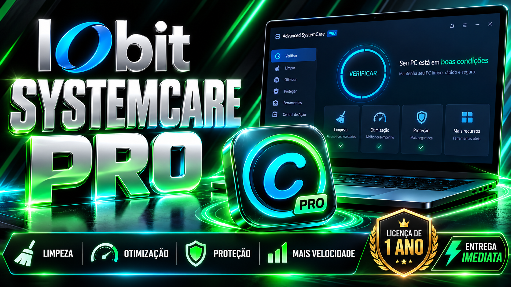 IObit Advanced SystemCare Pro - Licença Digital por Assinatura