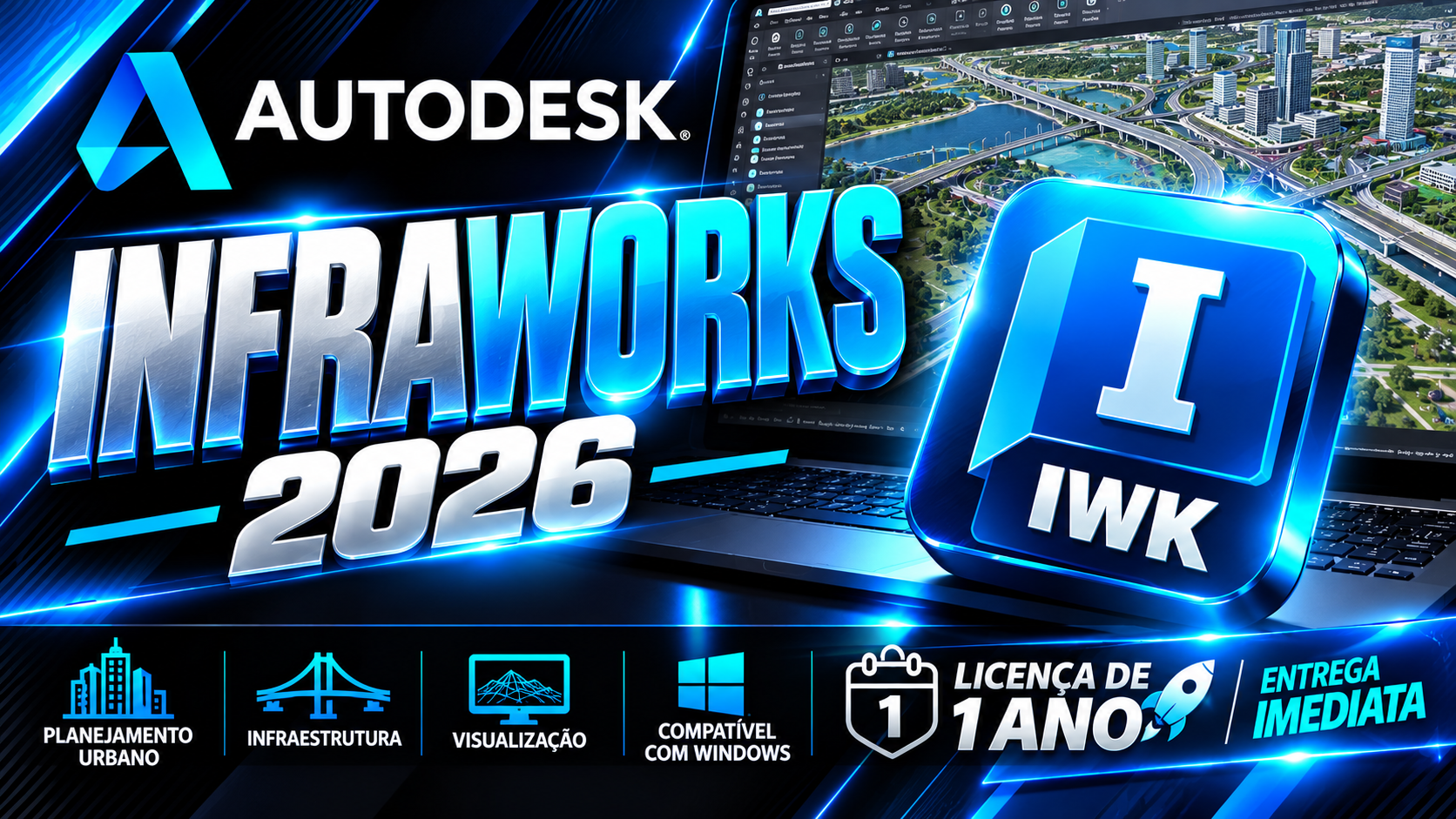 Autodesk InfraWorks - Licença Digital por Assinatura