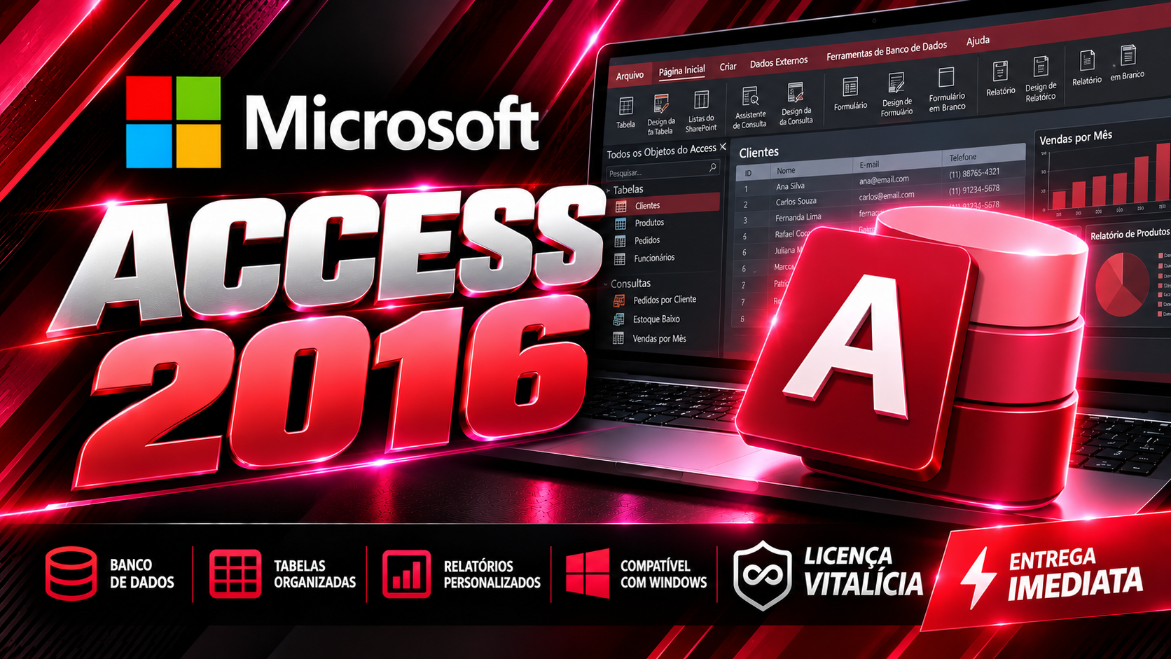 Access 2016 - Chave Vitalícia (1 PC)