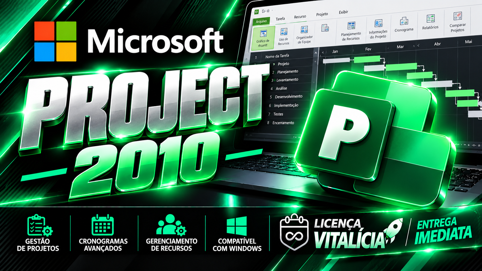 Project 2010 - Chave Vitalícia (1 PC)