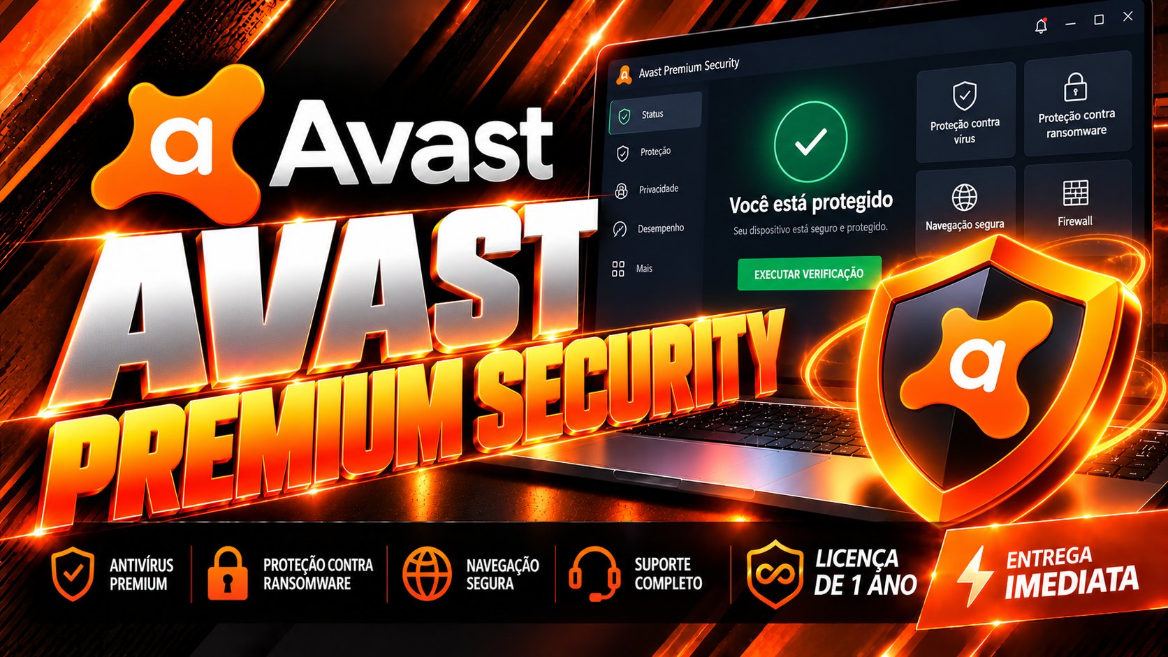 Avast Premium Security - Licença Digital por Assinatura