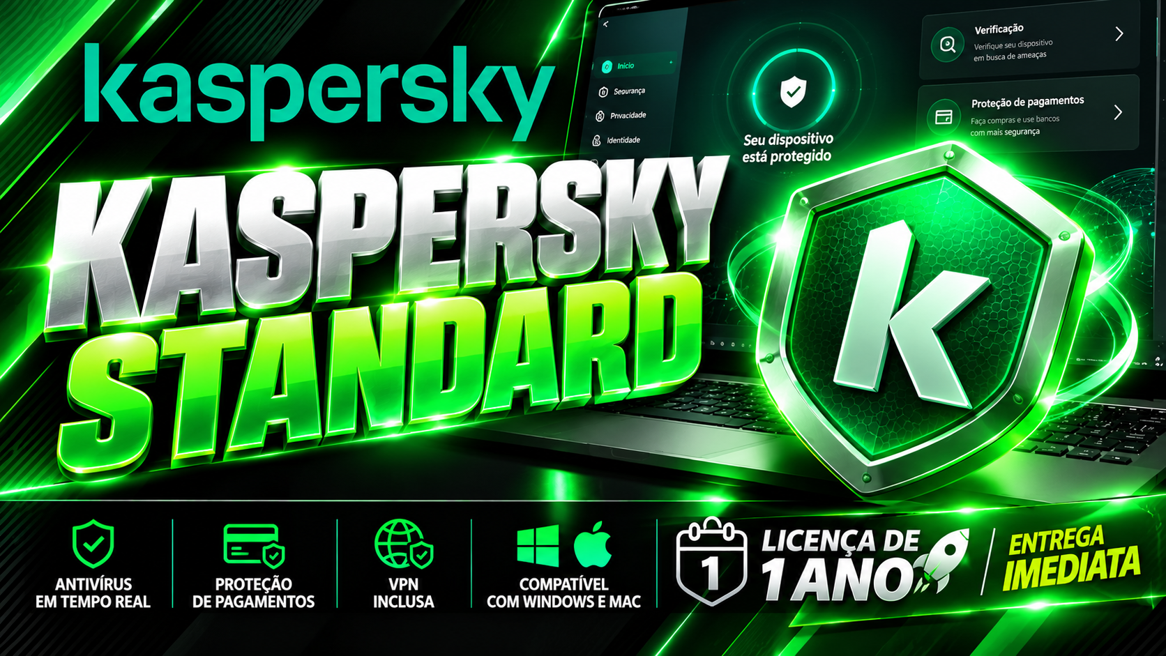 Kaspersky Standard - Licença Digital por Assinatura