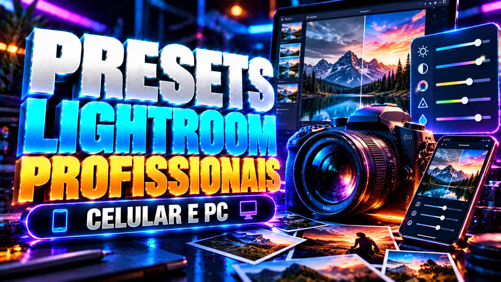 Presets Lightroom Profissionais | Celular e Computador