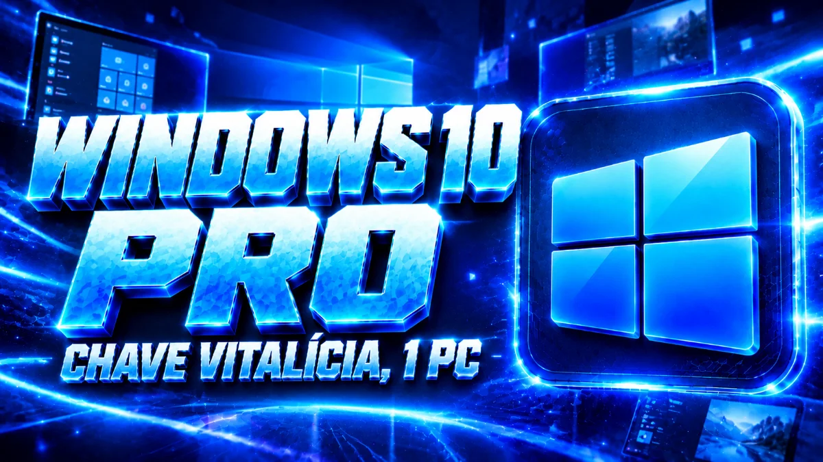 Windows 10 Pro - Chave Vitalícia (1 PC)