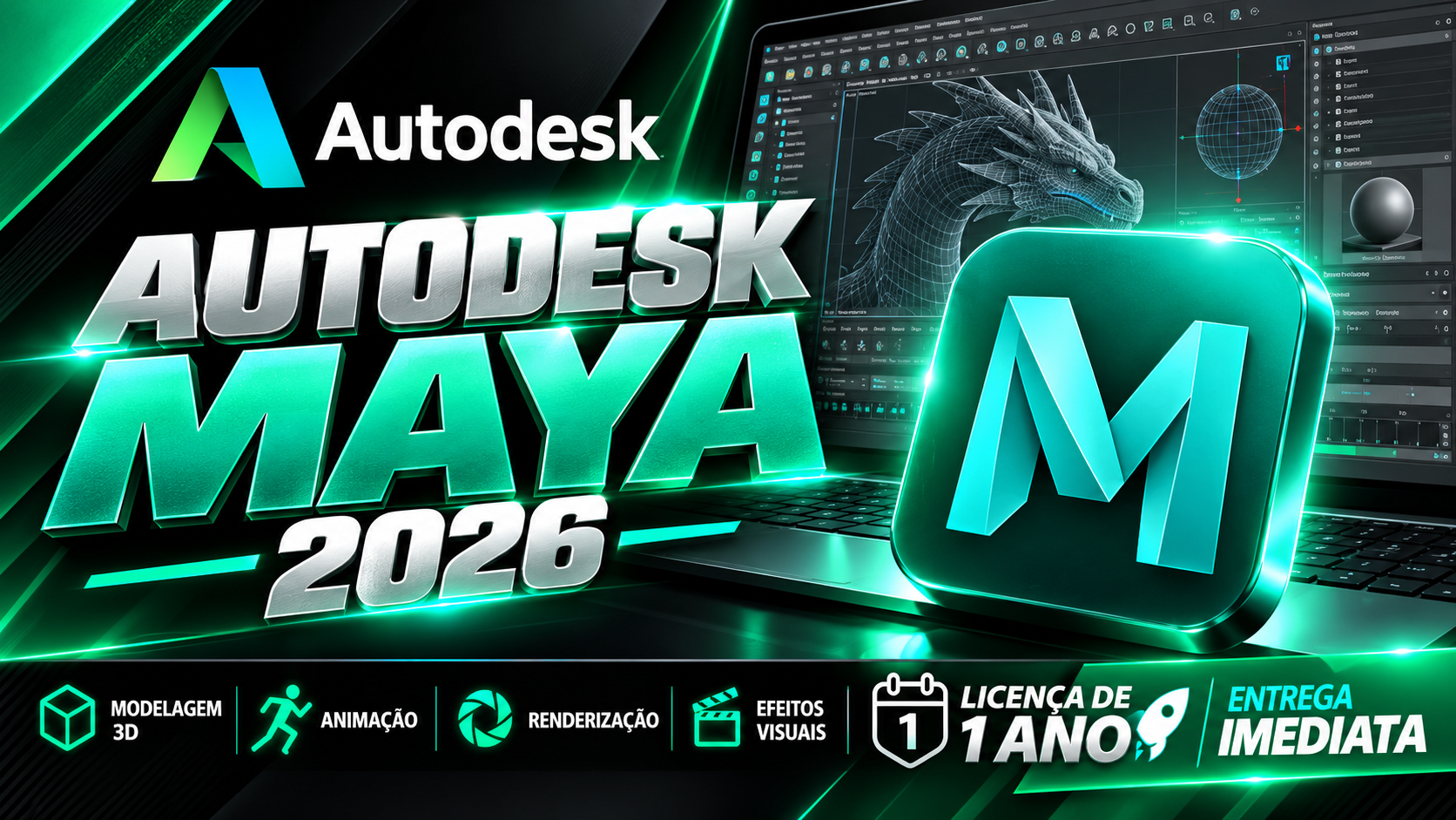 Autodesk Maya - Licença Digital por Assinatura