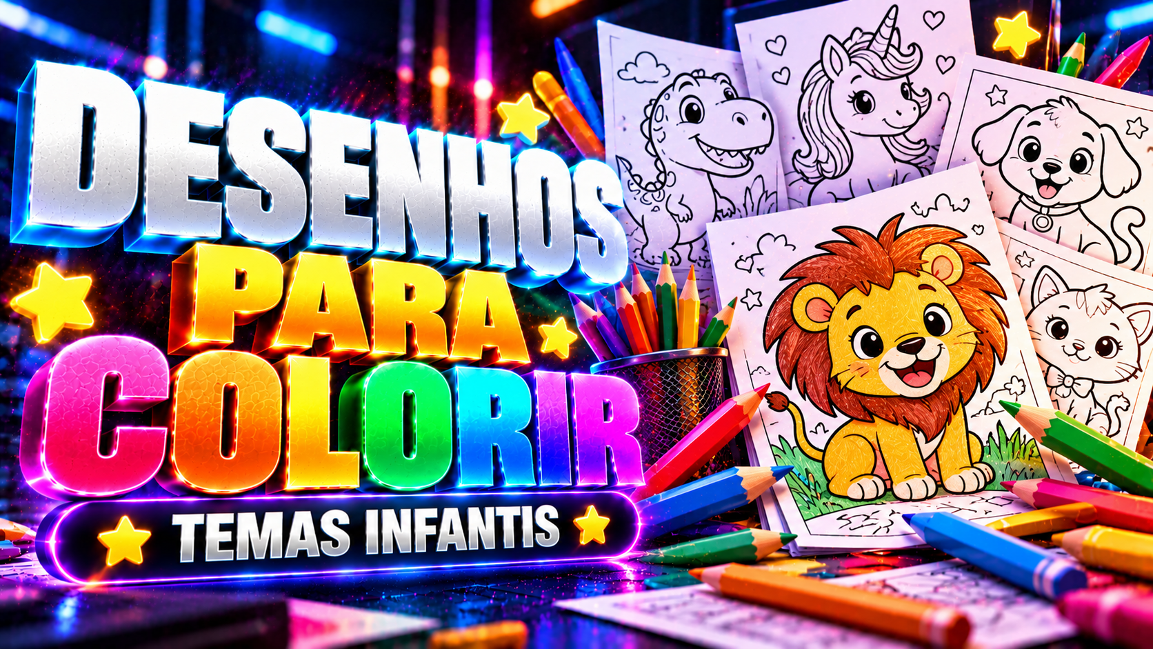 Desenhos para Colorir | Temas Infantis para Imprimir