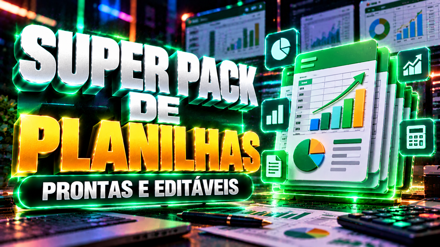 Super Pack de Planilhas Excel Prontas | Editáveis