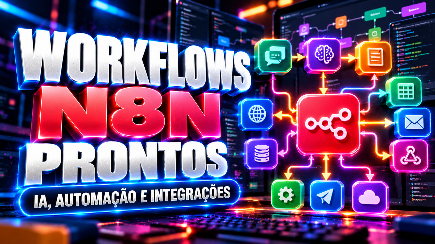Workflows n8n Prontos | IA, Automação e Integrações