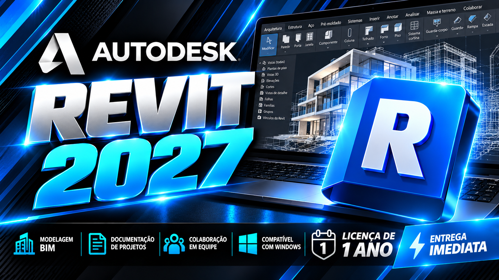 Autodesk Revit 2027 - Licença Digital por Assinatura