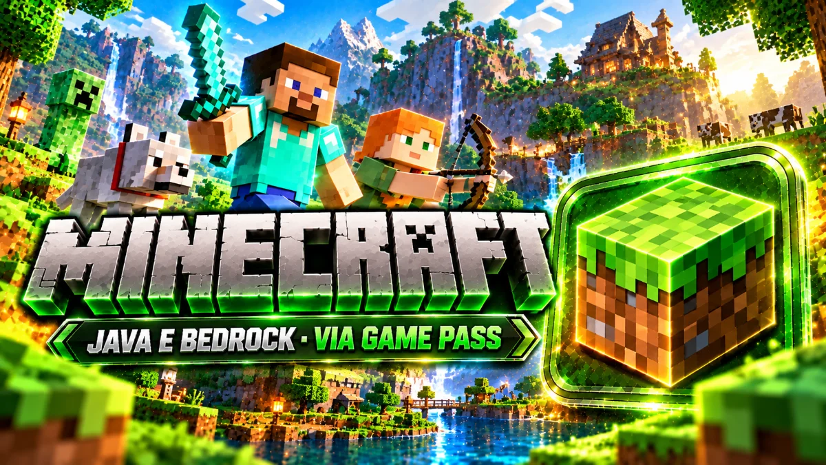 Minecraft Java & Bedrock (via Game Pass)
