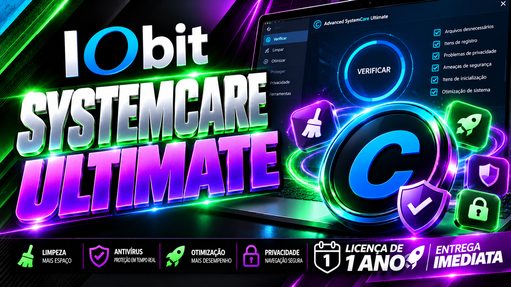 Advanced SystemCare Ultimate - Licença Digital por Assinatura