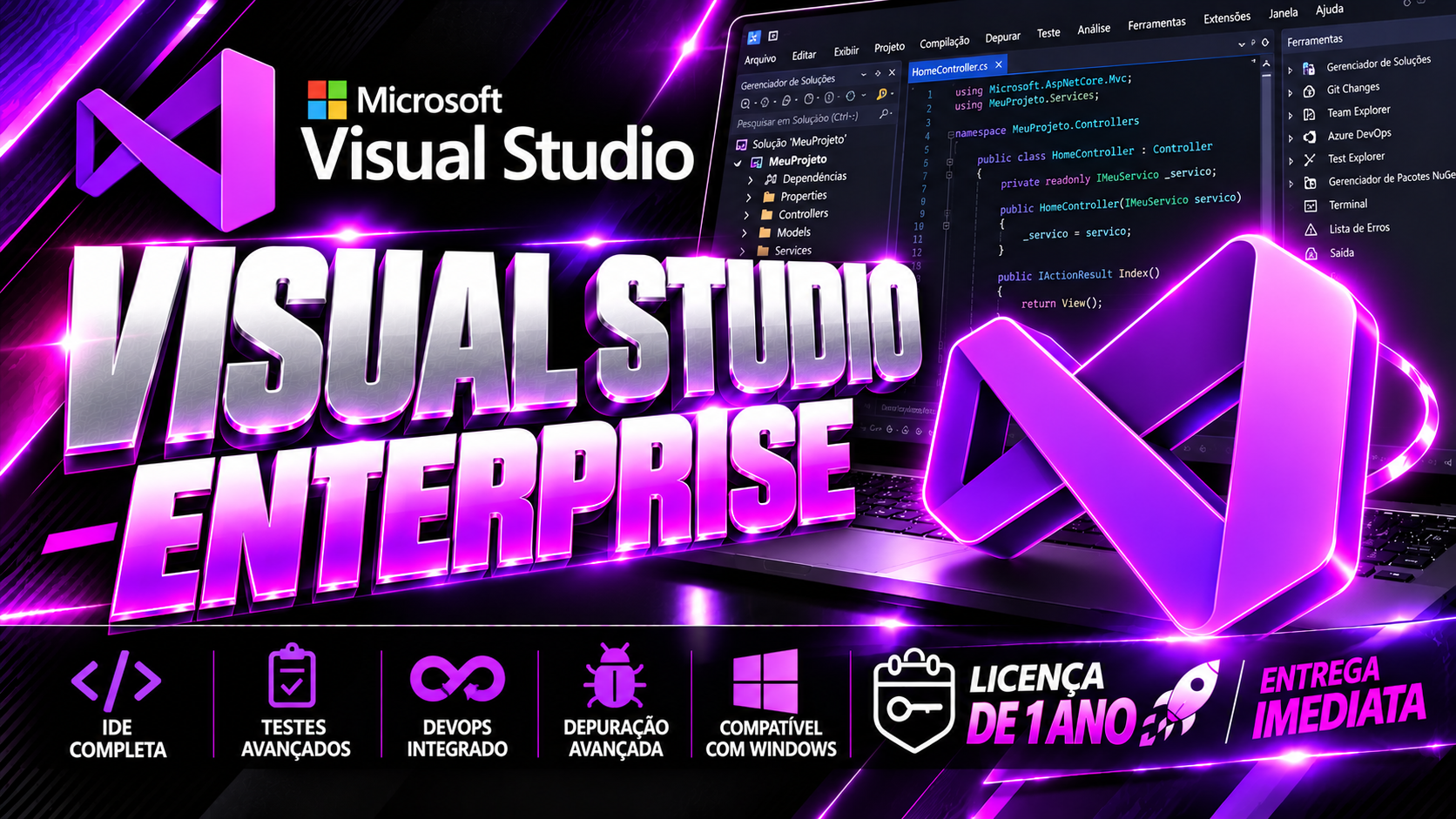 Visual Studio Enterprise - Licença Digital por Assinatura