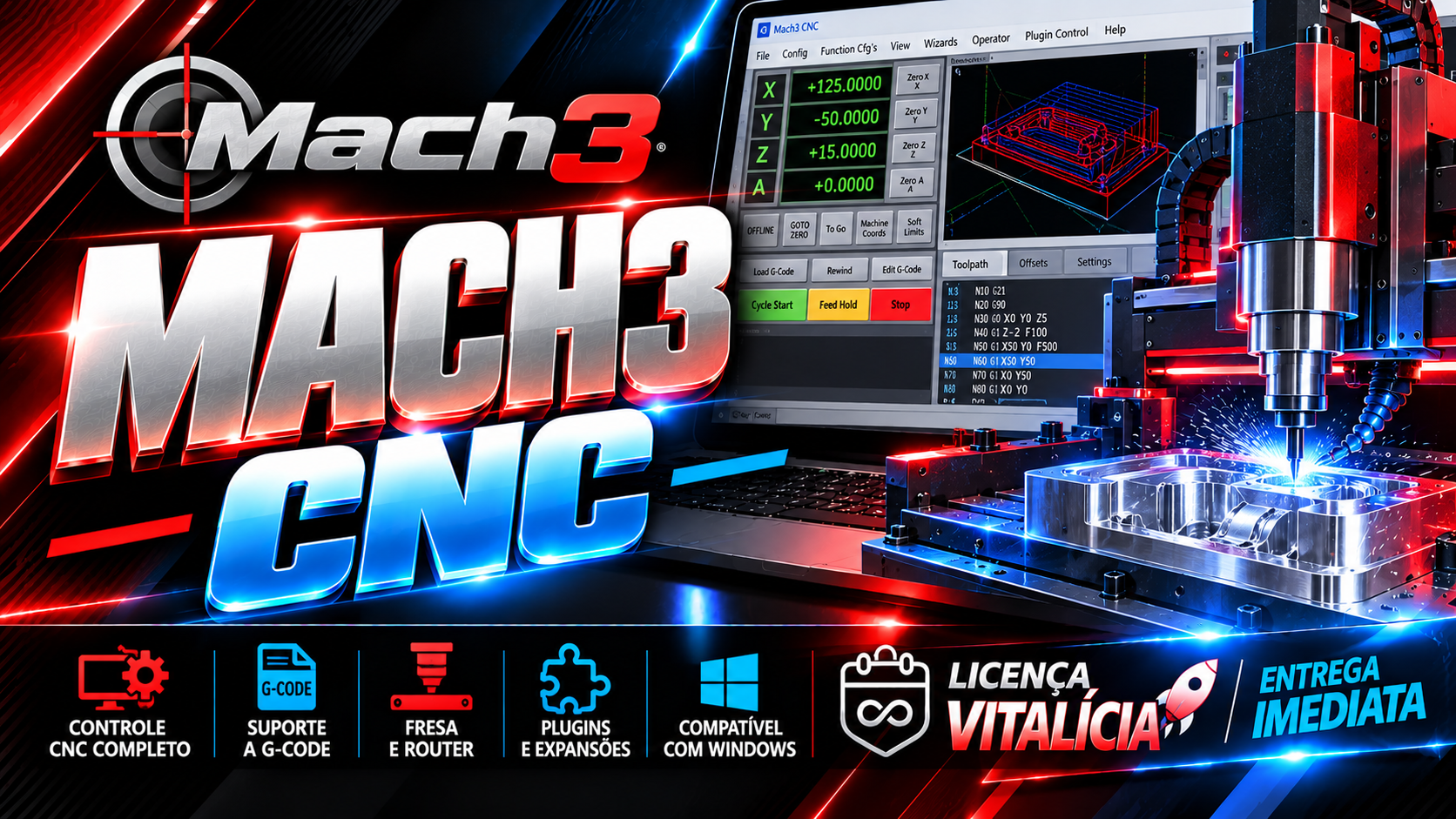 Mach3 CNC - Licença Digital Original