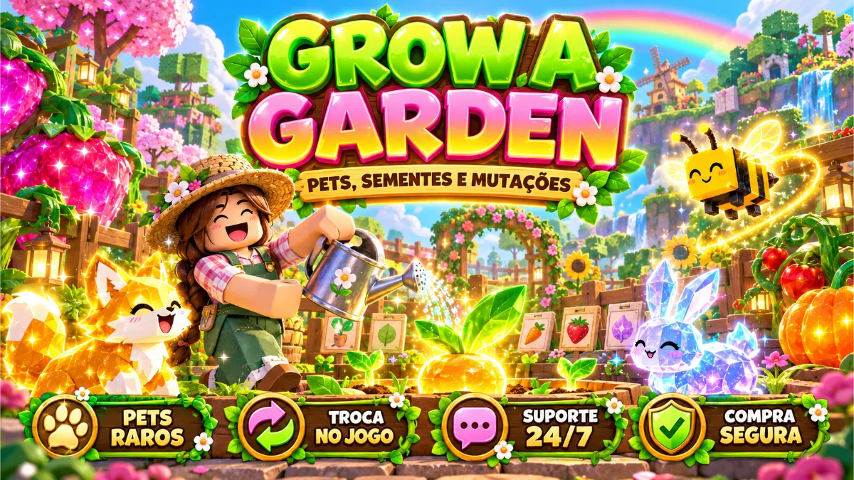Itens Grow A Garden | Empress Bee 60kg | Kitsune Nightmare | Ruby Squid