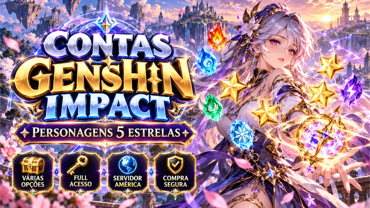 Contas Genshin Impact | Arlecchino C1 | Raiden C2 | Furina
